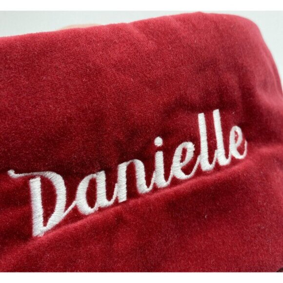 Pottery Barn Danielle Landon Plaid Christmas Holiday Xmas Stocking Red Black - Picture 12 of 12